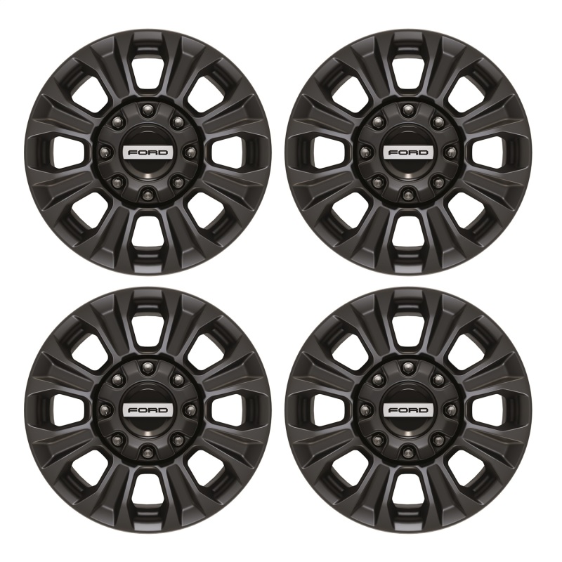 Ford Super Duty Wheel Set - Ford Racing - 18x8, 8 Lug/170mm Bolt Circle, Low Gloss, OEM Quality - Matte Black - `05-`22